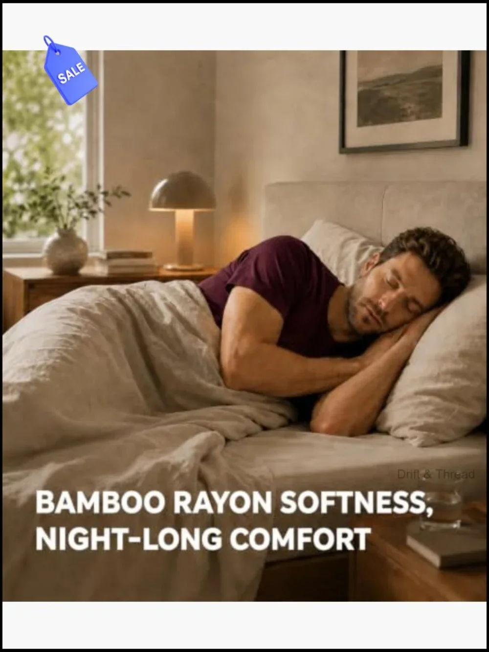 Men's Short Sleeve Pajama Set - Bamboo Rayon Cooling Loungewear